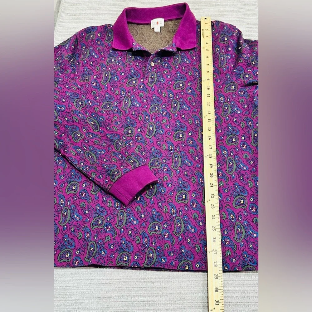 J.Crew Long-sleeve Polo Shirt In Double-knitJacquard For Men Size‎ L